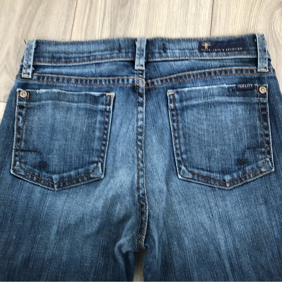Fidelity Denim Lily High Slim Bootcut Jeans Bowen 25 - Picture 6 of 11